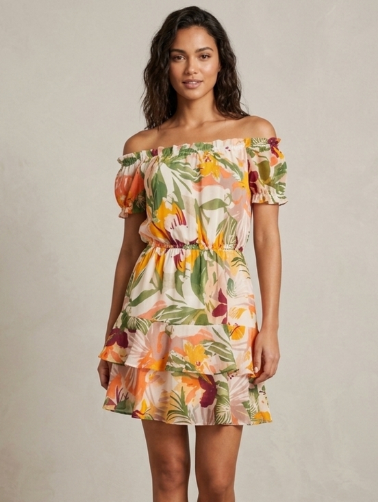 True Destinations Dresses & Skirts - True Destinations Women's Floral Dress Size M